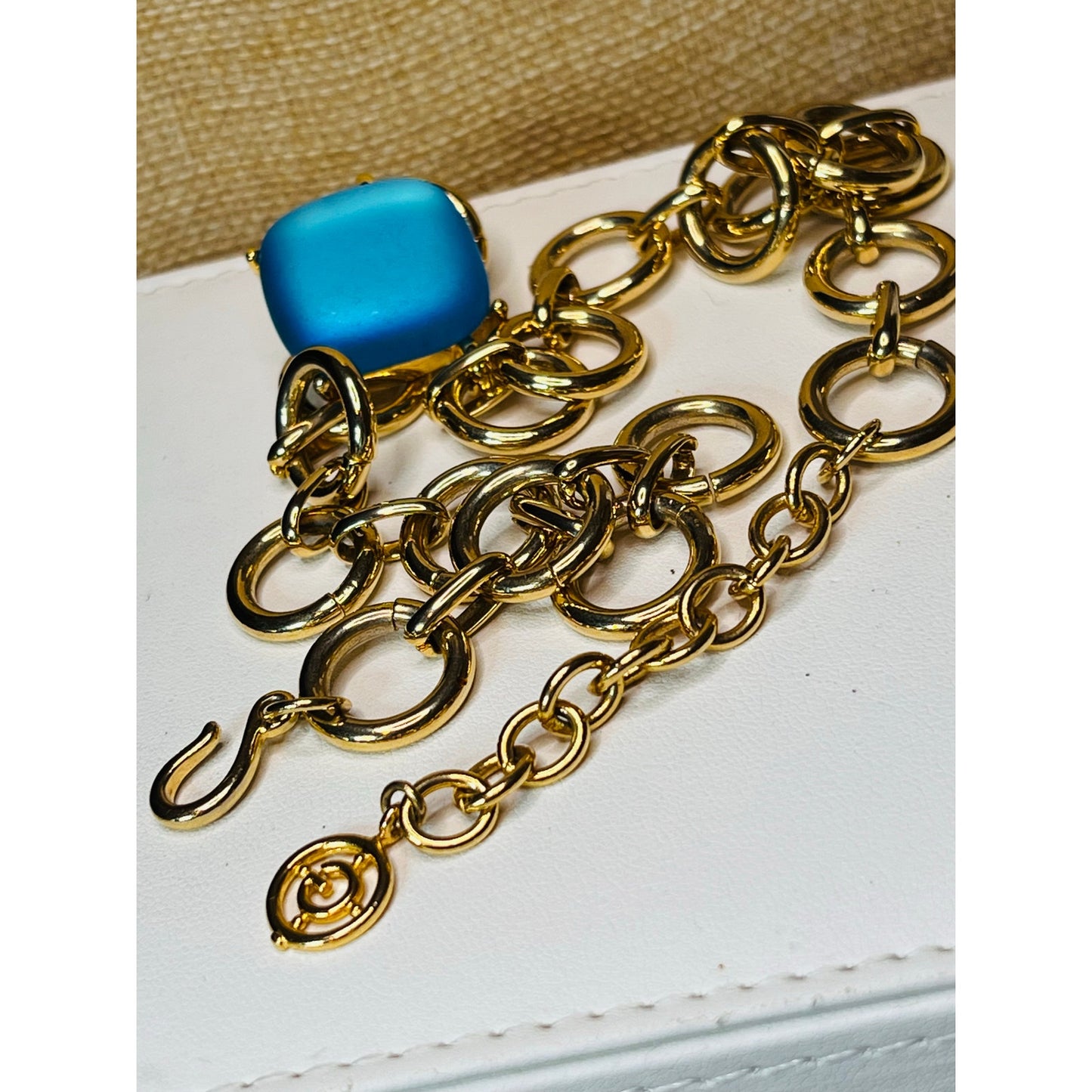Rare Givenchy Blue Iridescent Pendant