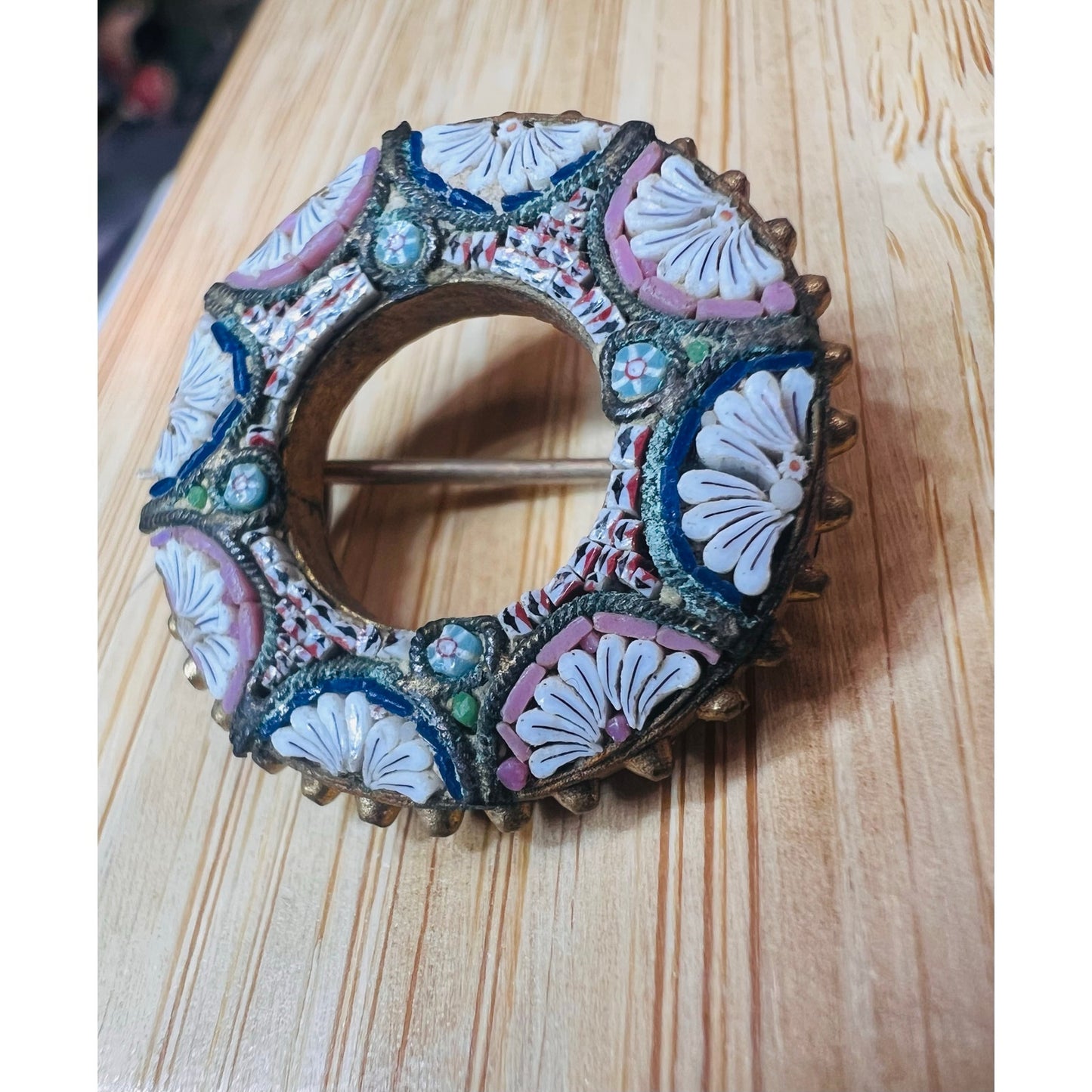 Antique Micro-Mosaic Brooch