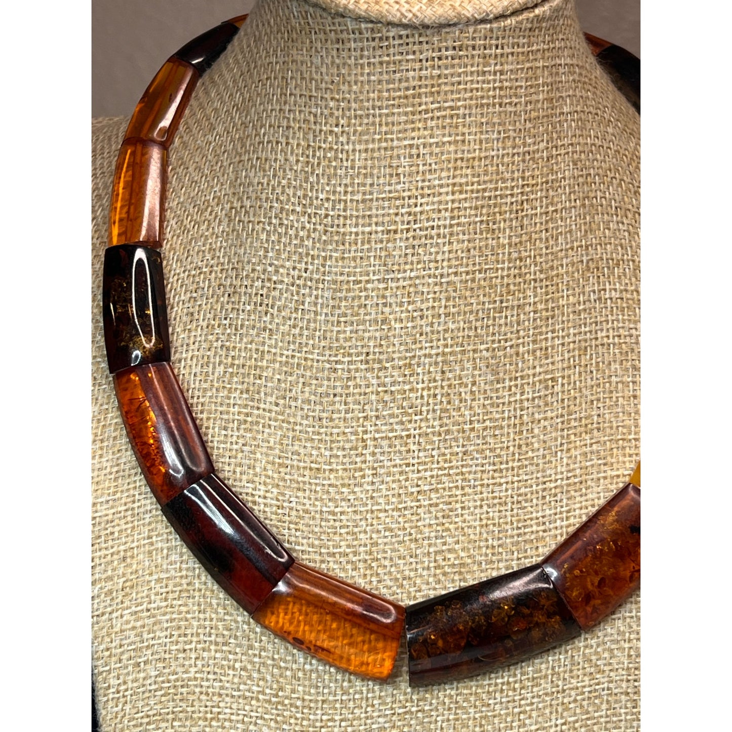 Vintage Baltic Amber Vintage Collar Necklace