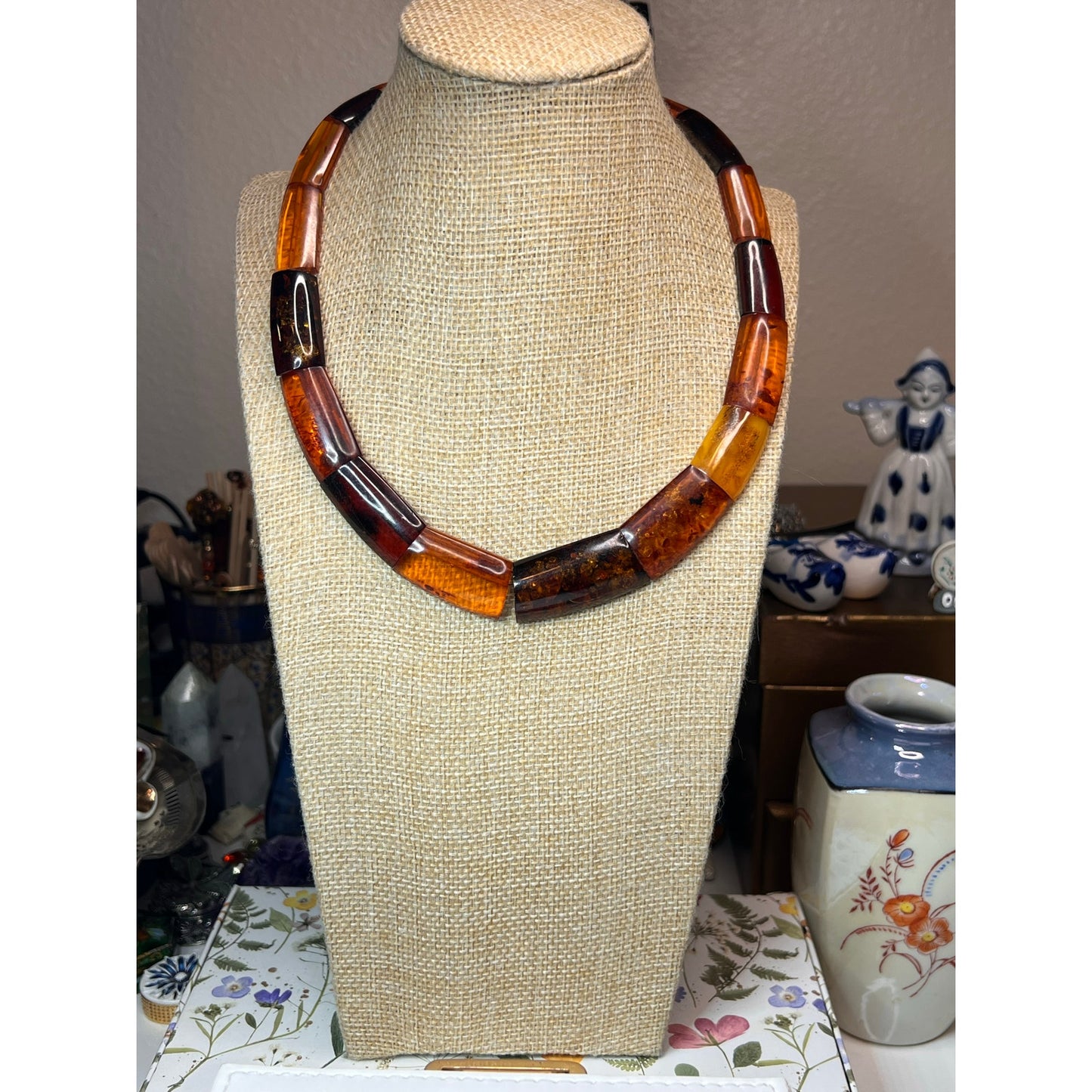 Vintage Baltic Amber Vintage Collar Necklace