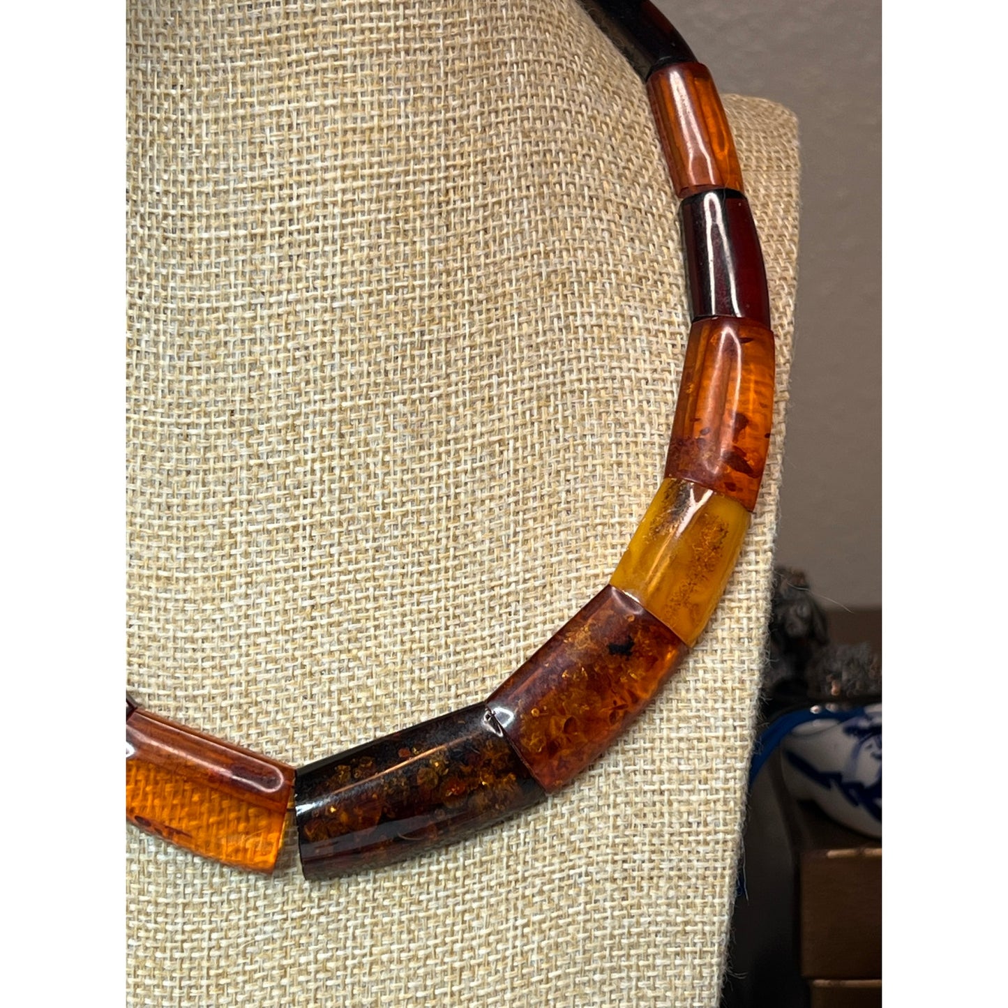 Vintage Baltic Amber Vintage Collar Necklace